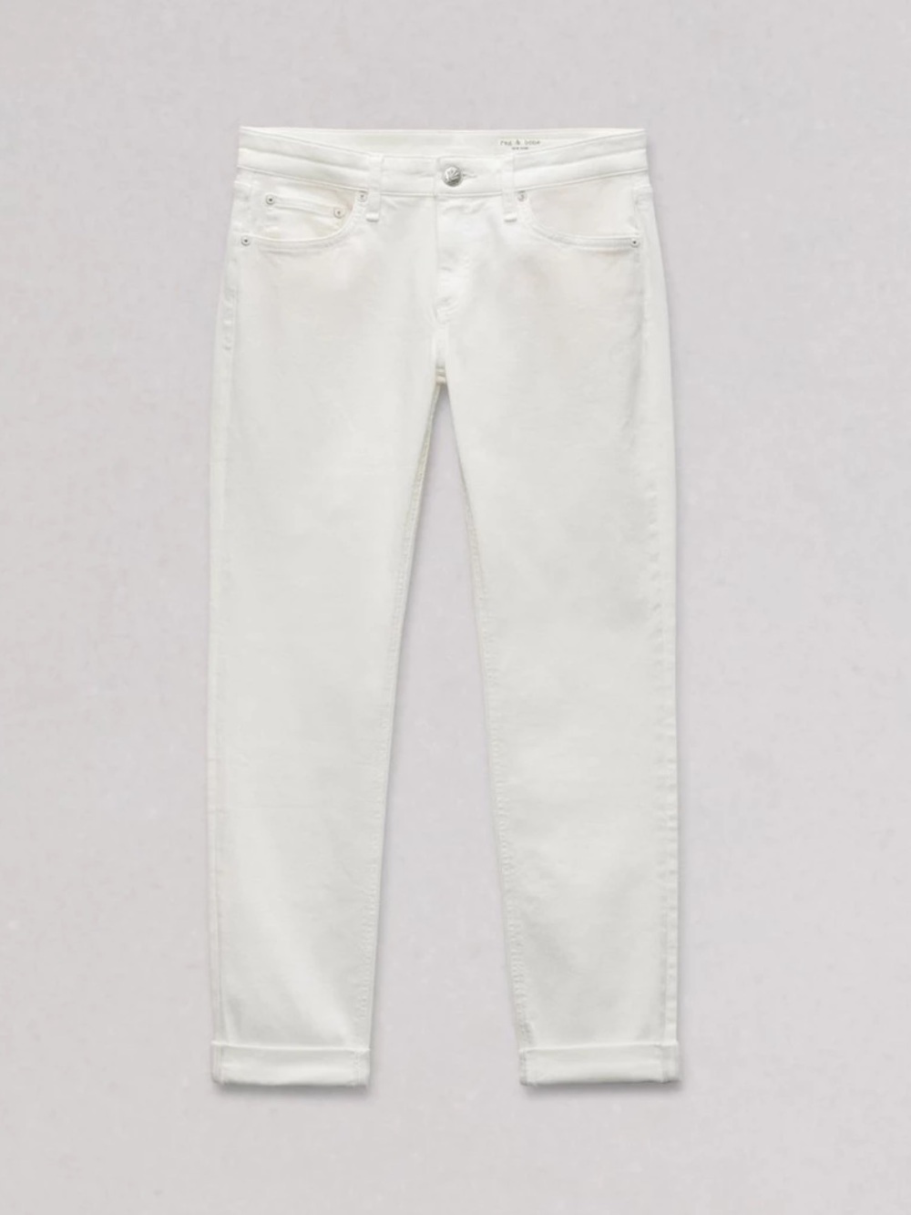 rag & bone Dre Baggy Low Rise Boyfriend Straight Leg Jean in Cream